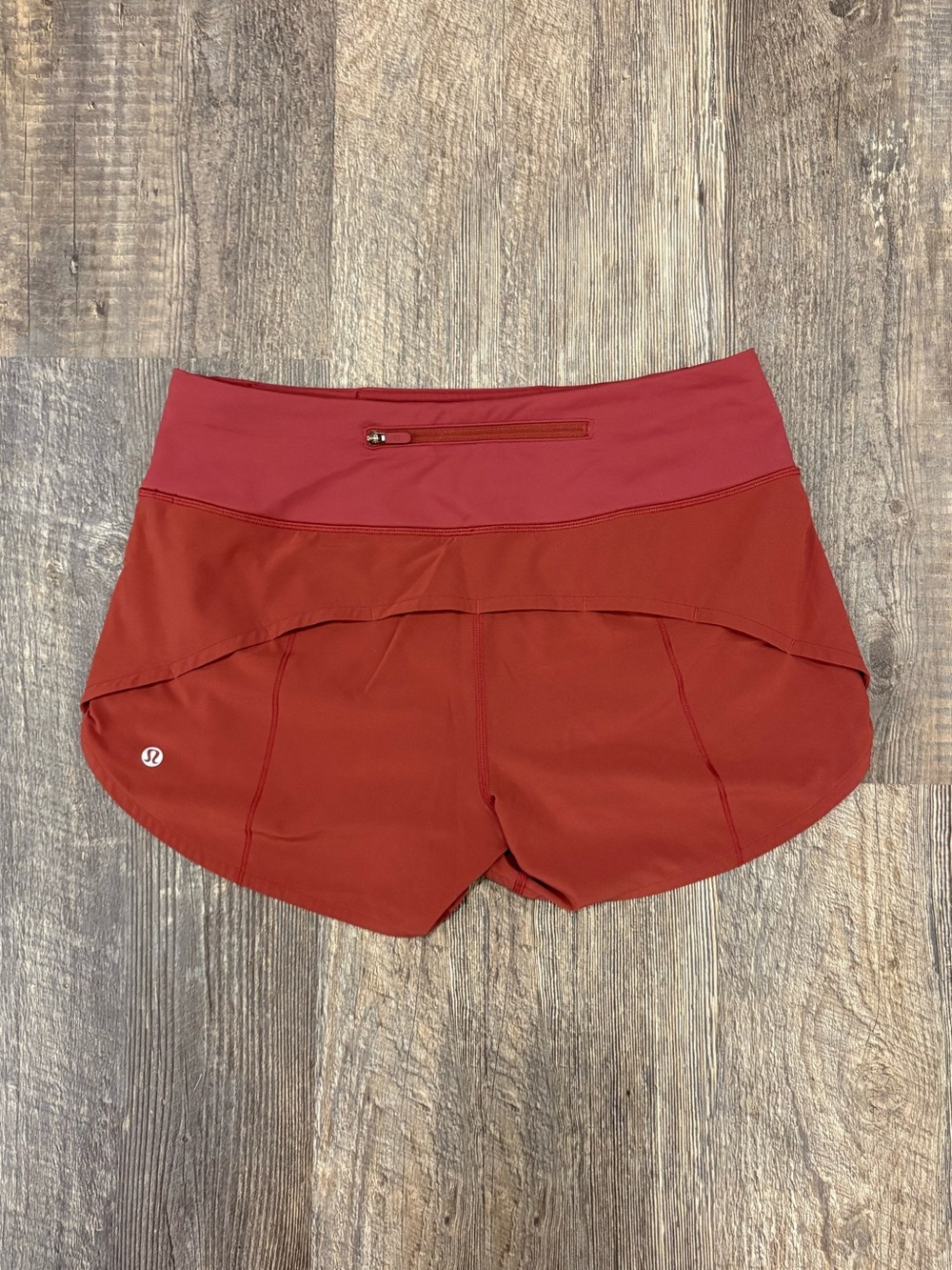 Lululemon Speed Up Mid-Rise Lined Short 4" Red Merlot - Size 6